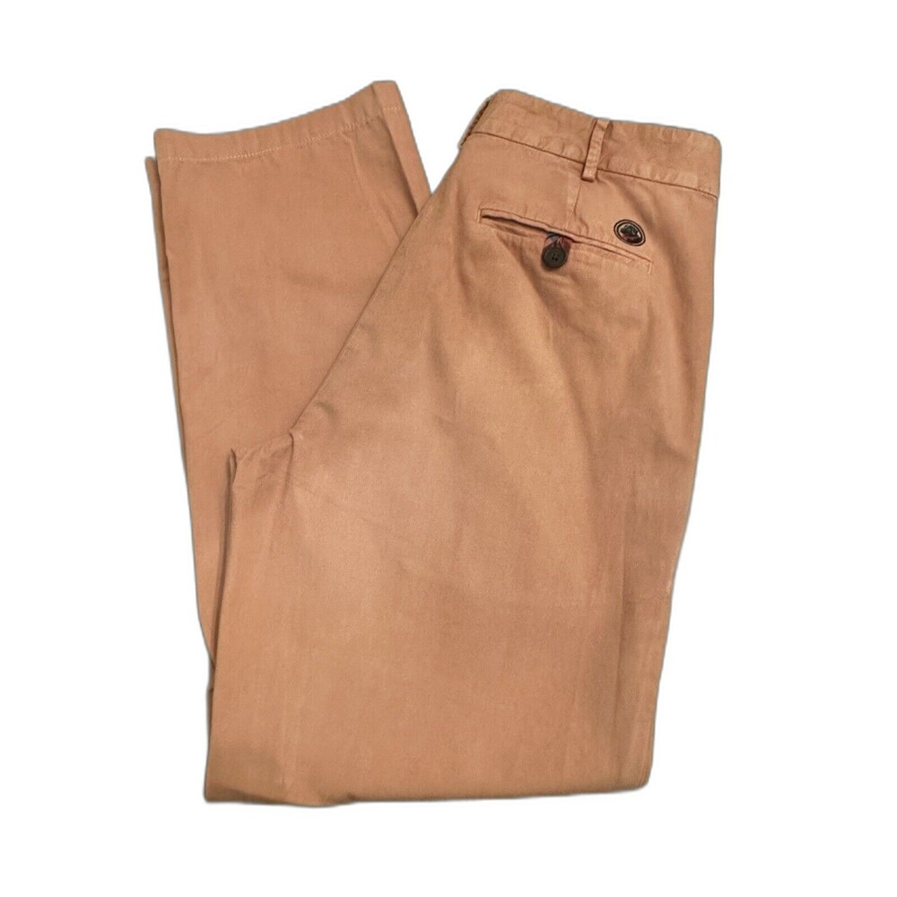 Southern Proper Straight Leg Pants 30 X 30 Salmon Pink Chino 100% Cotton